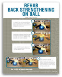 Certainty Rehab - Back Strengthening on Ball Rehab Poster