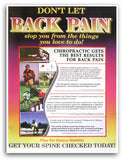 Don’t Let Back Pain Stop You…